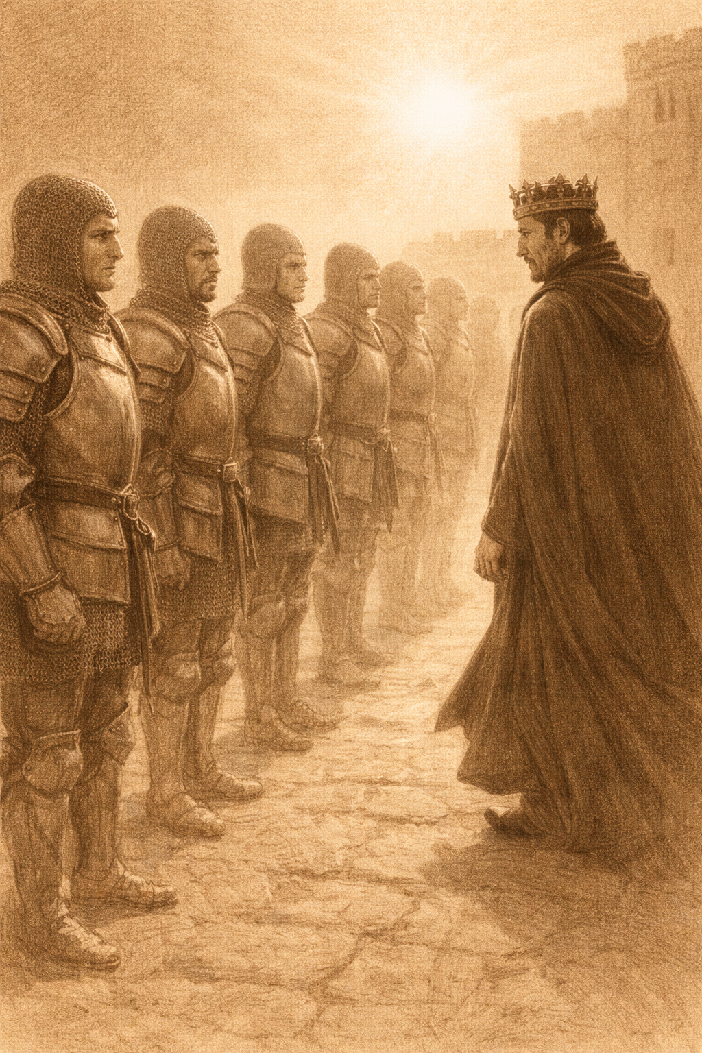 Kian walking into fog